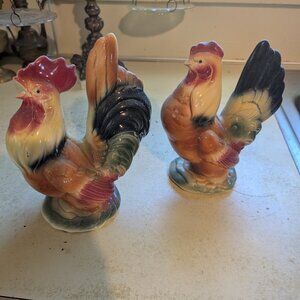 Rooster & Hen Ceramic Home Decor